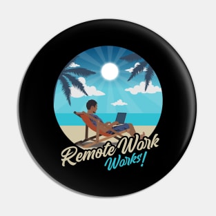 Remote Work Works Pin