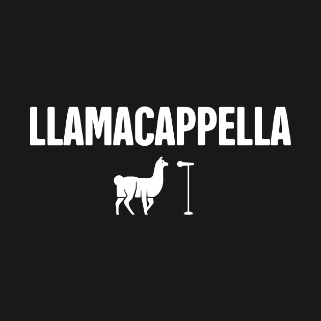 Llamacappella | Funny Acappella Design by MeatMan