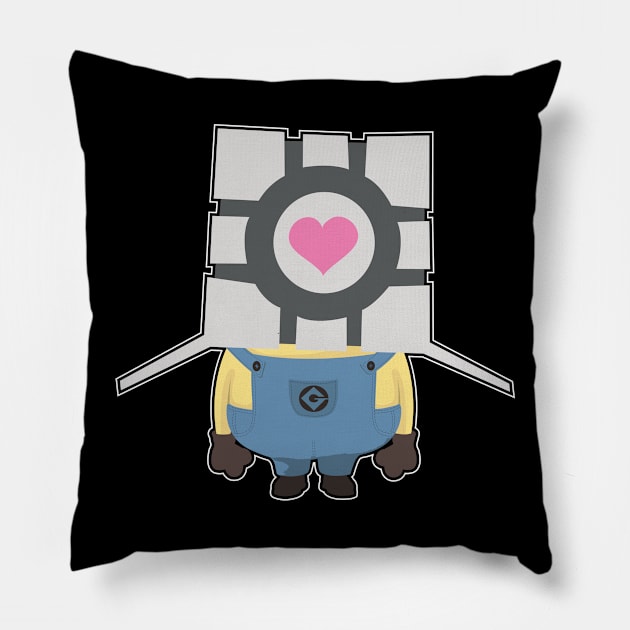 Portal Cube Pillow by DavidSSTshirts