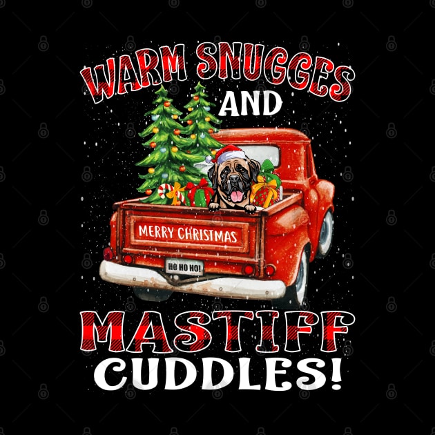 Warm Snuggles And Mastiff Cuddles Truck Tree Christmas Gift by intelus
