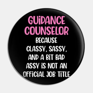 Guidance Counselor, Female Guidance Counselor Pin