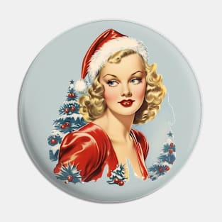 Vintage Mrs Claus Pin