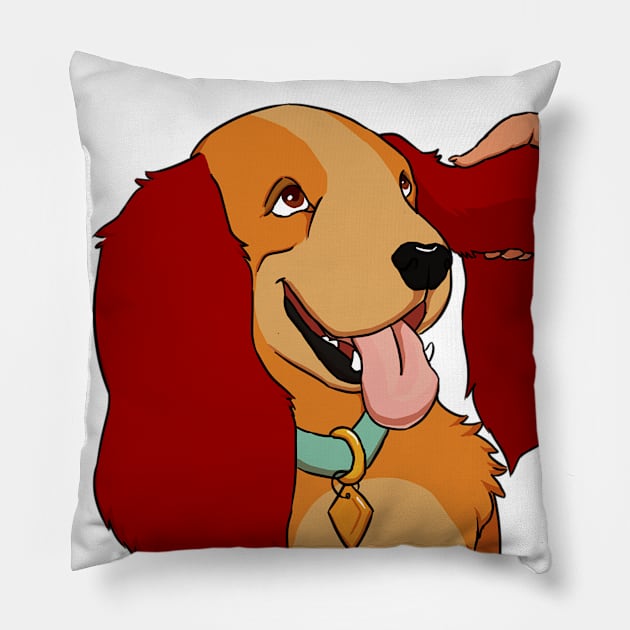 Best Girl Pillow by Poodle's doodles