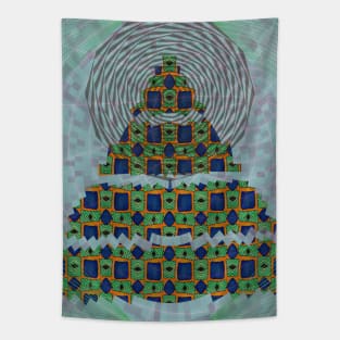 Hypnotic Mountain Tapestry