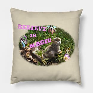 Squirrel Believes in Magic Pillow