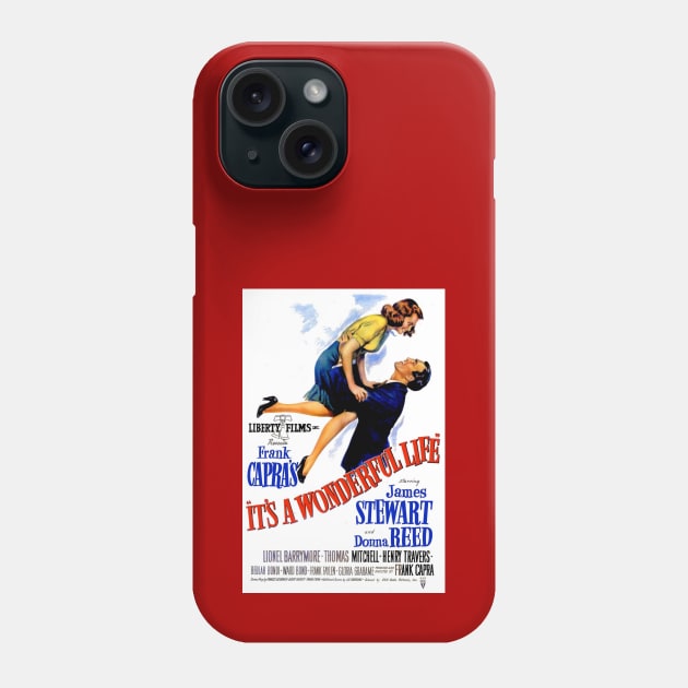 It's A Wonderful Life White Movie Poster Phone Case by Noir-N-More