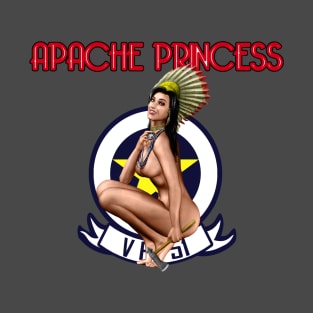 Apache Princess Front and Back Print T-Shirt