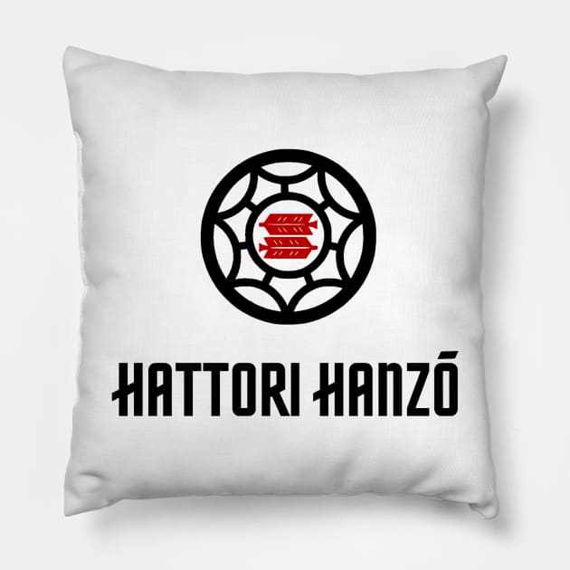 HATTORI HANZO - CREST. Pillow by Rules of the mind