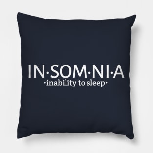 Insomnia Inability To Sleep Pillow