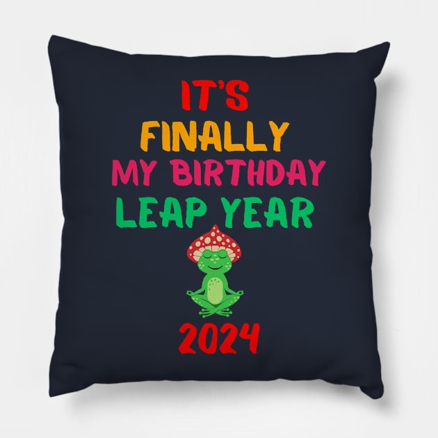 Leap Day Pillow by BukovskyART