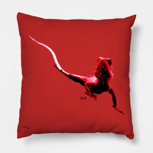 Lizard red Pillow