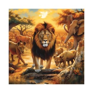 Lion The King of Safari T-Shirt