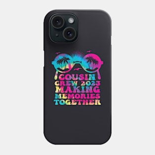 Vacation Beach Family Trip Cousin Crew 2023 Tie Dye Phone Case