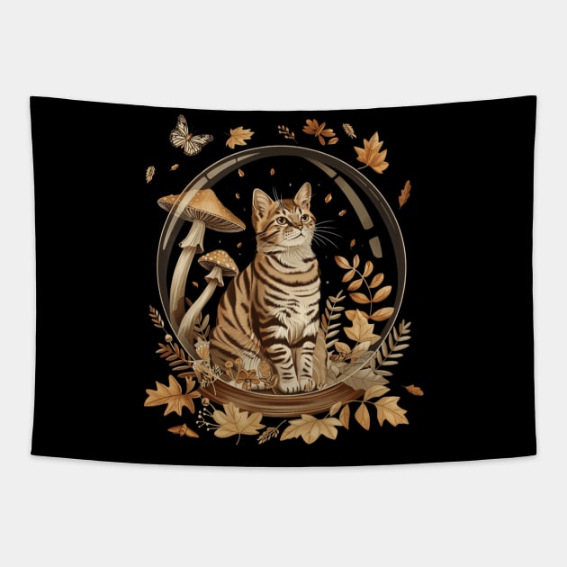 Cottagecore Aesthetic Cat Portraits Tapestry by xXYazzyChanArtsXx