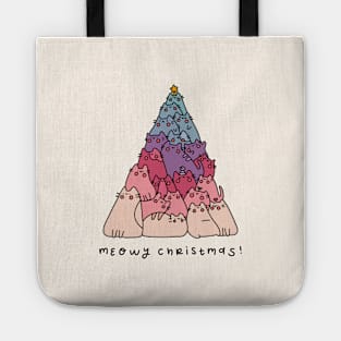 Meowy Christmas Tote