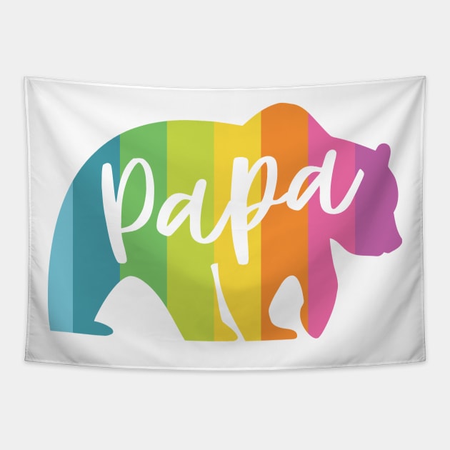 PAPA BEAR RAINBOW Tapestry by bluesea33