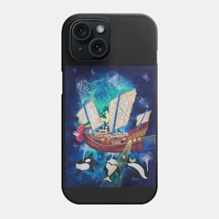 Abstract - inspirational - fun art - Powered by Mushrooms Phone Case