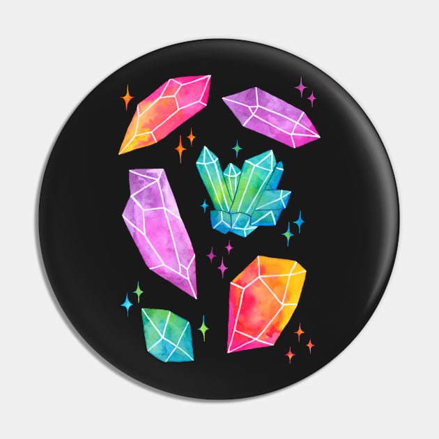 Watercolor Crystals | Nikury Pin by Nikury