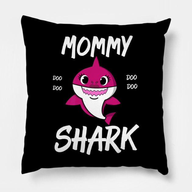 Baby Shark Mommy Shark Doo Doo Pillow by Stick Figure103