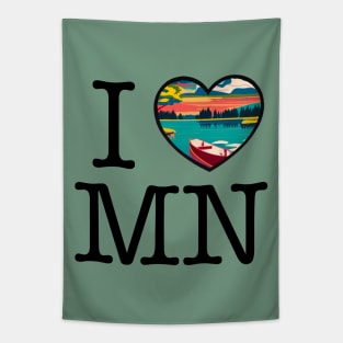 I Heart/Love Minnesota Tapestry