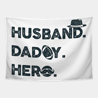 HUSBAND DAD HERO Tapestry