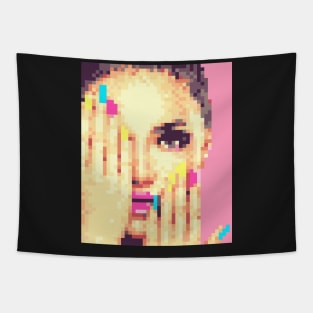 Coy Lady Peeking Tapestry