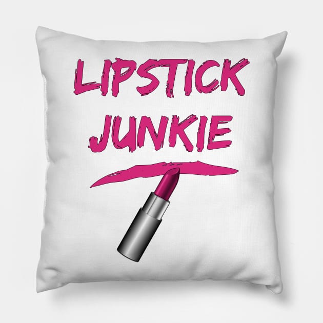 Lipstick Junkie Pillow by TTLOVE