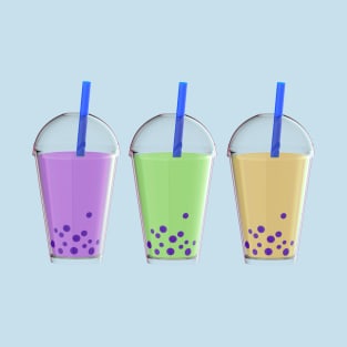 Bubble Tea Row of Three T-Shirt