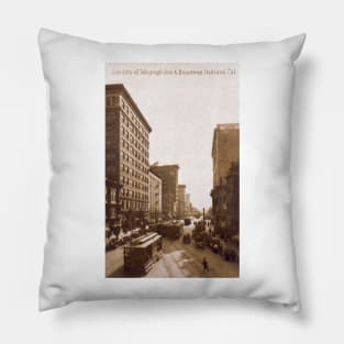 1915 Street Scene Oakland, California Pillow