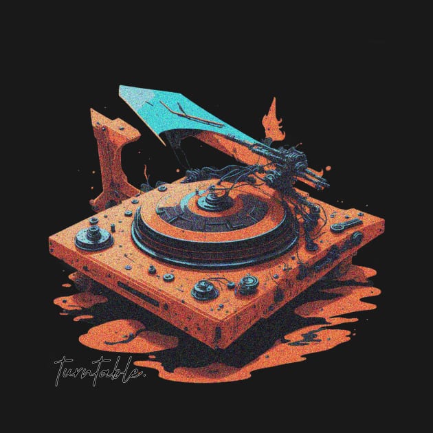 Vintage turntable by Unreal Kingdom