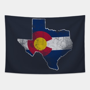 Texas Map Colorado Flag Family Home Vacation Love Tapestry