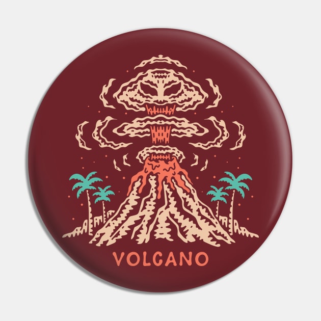 Volcano Pin by hellfunco