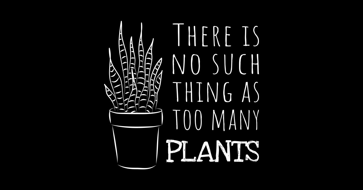 There is no such thing as too many PLANTS Plant Lover TShirt