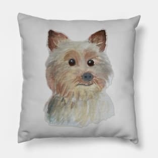 Dogs are grater than people Watercolor cute dachshund puppy Pillow