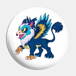 Fairy Cartoon Gryphon. Pin