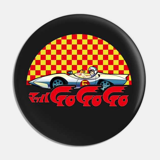 Speed Racer and the Mach 5! GoGoGo Pin by drquest