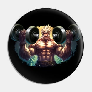 Gym Bodybuilder - Anime Shirt Pin