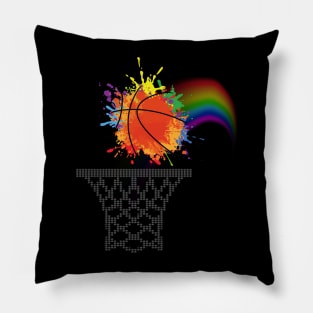 Rainbow Pride Basketball Pillow