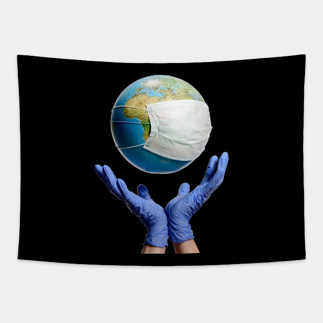 Global Pandemic Tapestry by King Tiger