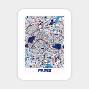 Paris - France MilkTea City Map Magnet
