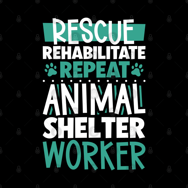 Rescue animals - animal shelter worker by Modern Medieval Design