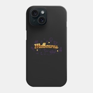 Melbourne by night Phone Case