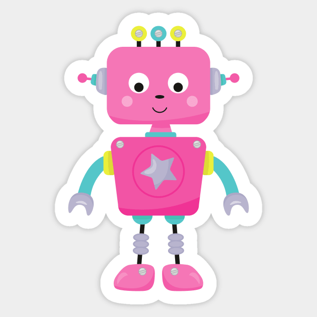 Personalized Robot Stickers, Robot Birthday Party, Robot Party Favor  Stickers, Customized Birthday Party Favor Thank You Stickers 