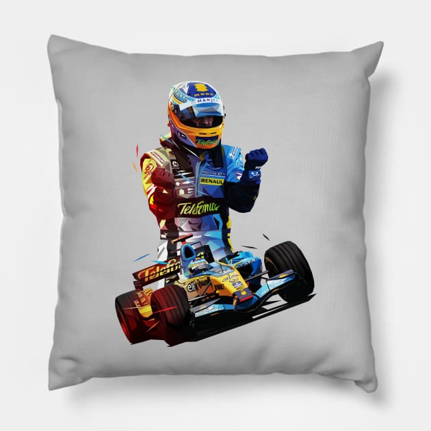 Fernando Alonso Pillow by pxl_g