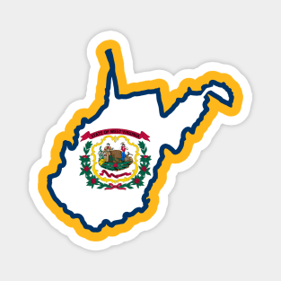 West Virginia Flag Magnet