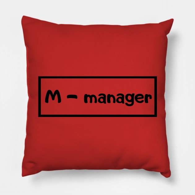 Manager Pillow by WordsGames