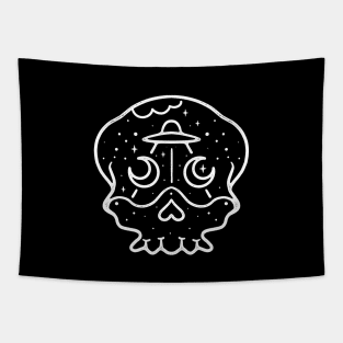 Skull Alien Tapestry