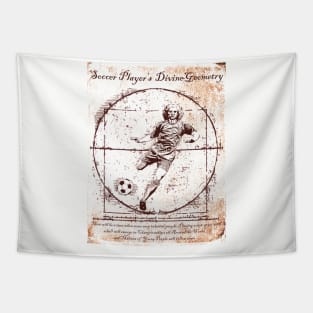 Cool Tees Da Vinci Soccer Player Tapestry