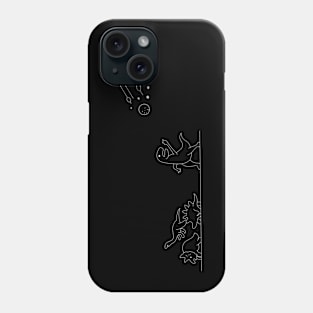 Dinosaur Meteorite Attack Phone Case