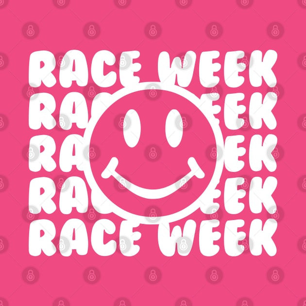 Race Week Smiley Face Design by DavidSpeedDesign